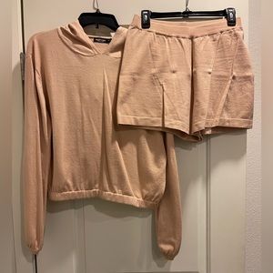 Nasty Gal short and hoodie set